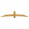 Ekena Millwork Bellingham Rough Sawn Timber Gable Bracket, Western Red Cedar, 96"W x 20"H x 2"D x 6"F, 5/12 Pitch GBW096X20X0206BEL00RWR - alternate 1